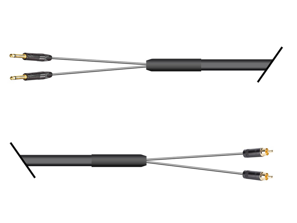 Multicore 2-Kanal Klinke asym. auf Cinchstecker / Sommer Mistral / Neutrik / REAN