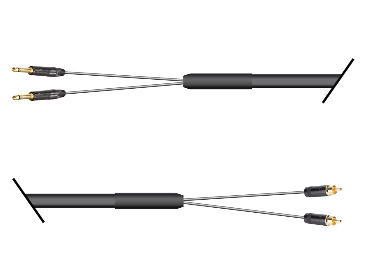 Multicore 2-Kanal Klinke asym. auf Cinchstecker / Sommer Mistral / Neutrik / REAN