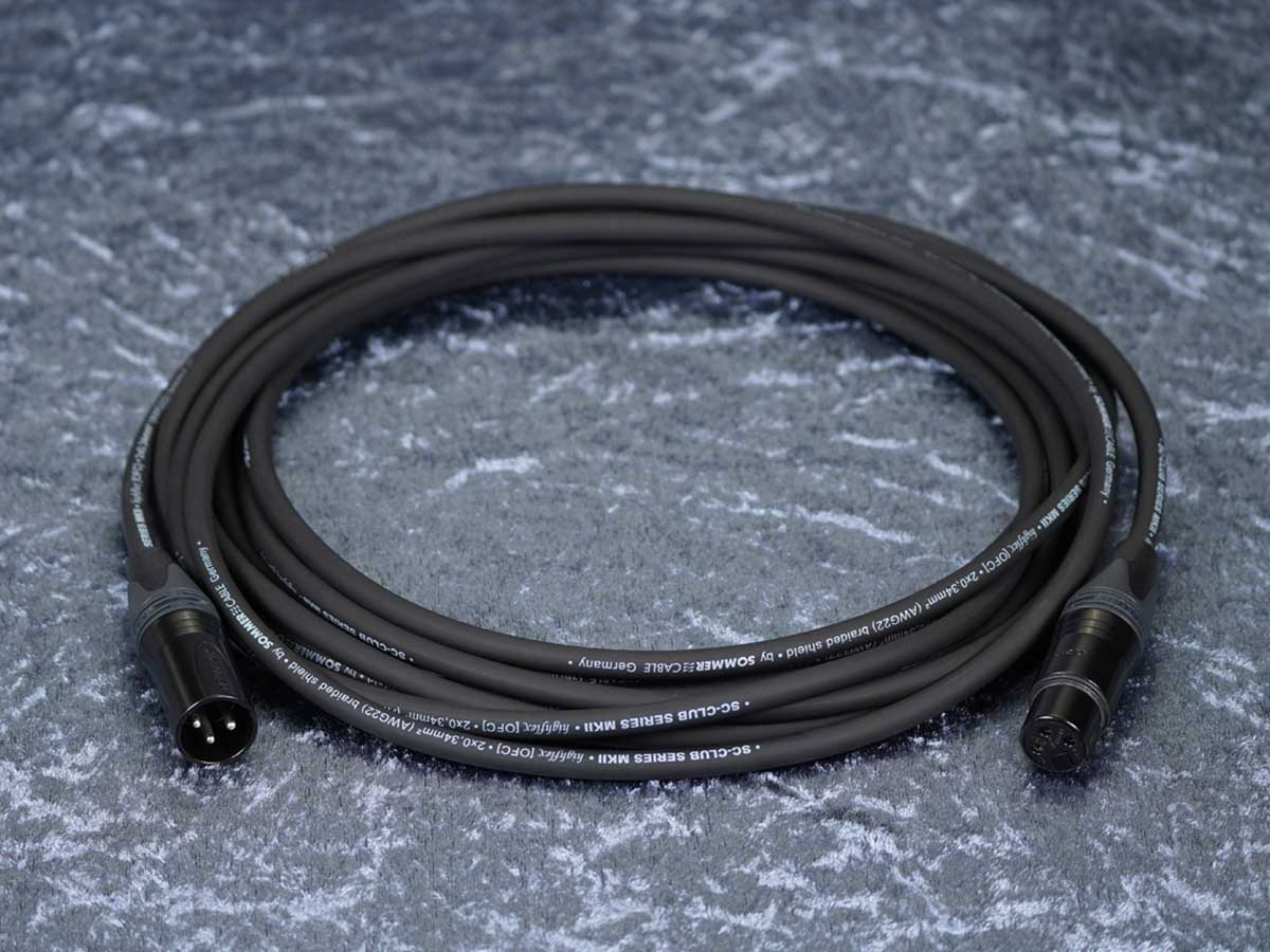 Mikrofonkabel Sommer 'Club Series MKII' sw / Neutrik sw
