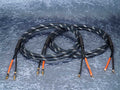 Lautsprecherkabel 'Dual Blue' Gfl - Spreizspangen-Bananenstecker auf CTA01 Kabelschuhe