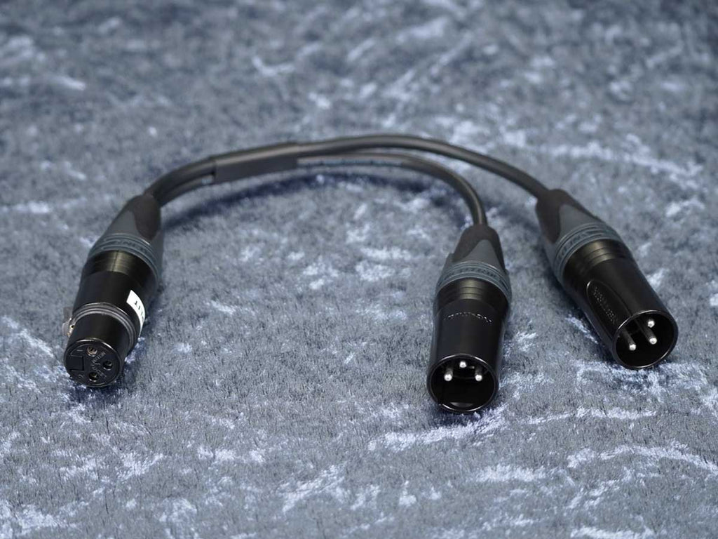 Kurzadapter XLR-3Pol Y-Split - Sommer/Neutrik
