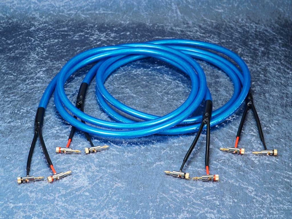 Lautsprecherkabel 'Dual Blue' - BM06 Bananenstecker beidseitig