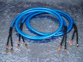 Lautsprecherkabel 'Dual Blue' - Spreizspangen-Bananenstecker auf CTA01 Kabelschuhe