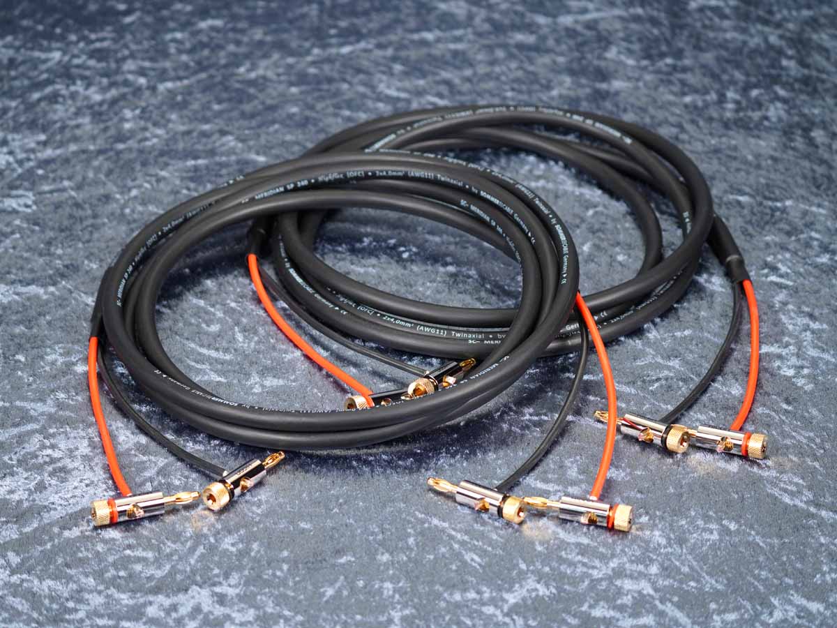 Lautsprecherkabel 'Meridian' 2x4,0 mm² mit BM06-Bananenstecker beidseitig