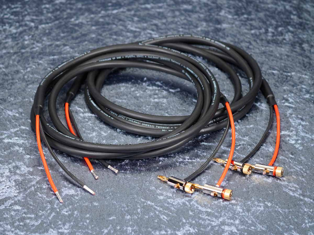 Lautsprecherkabel 'Meridian' 2x4,0 mm² mit BM06-Bananenstecker einseitig