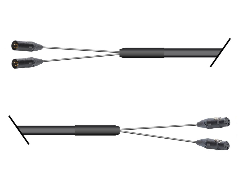 Multicore 2-Kanal XLR male auf XLR female / Sommer Mistral / Neutrik