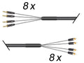 Multicore 8-Kanal Klinke asym. auf Cinchstecker / Sommer Mistral / Neutrik / REAN