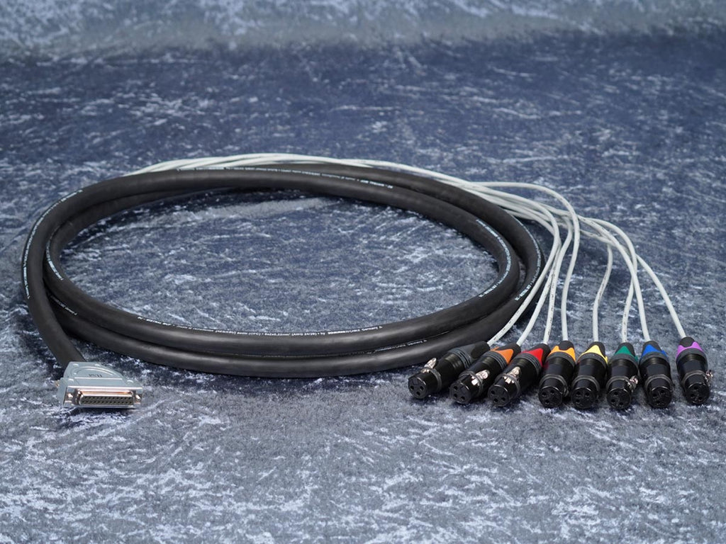 MuCo Auflösung SUB-D 25-Pol female auf 8 x XLR female  / Tascam-Belegung / Sommer Mistral