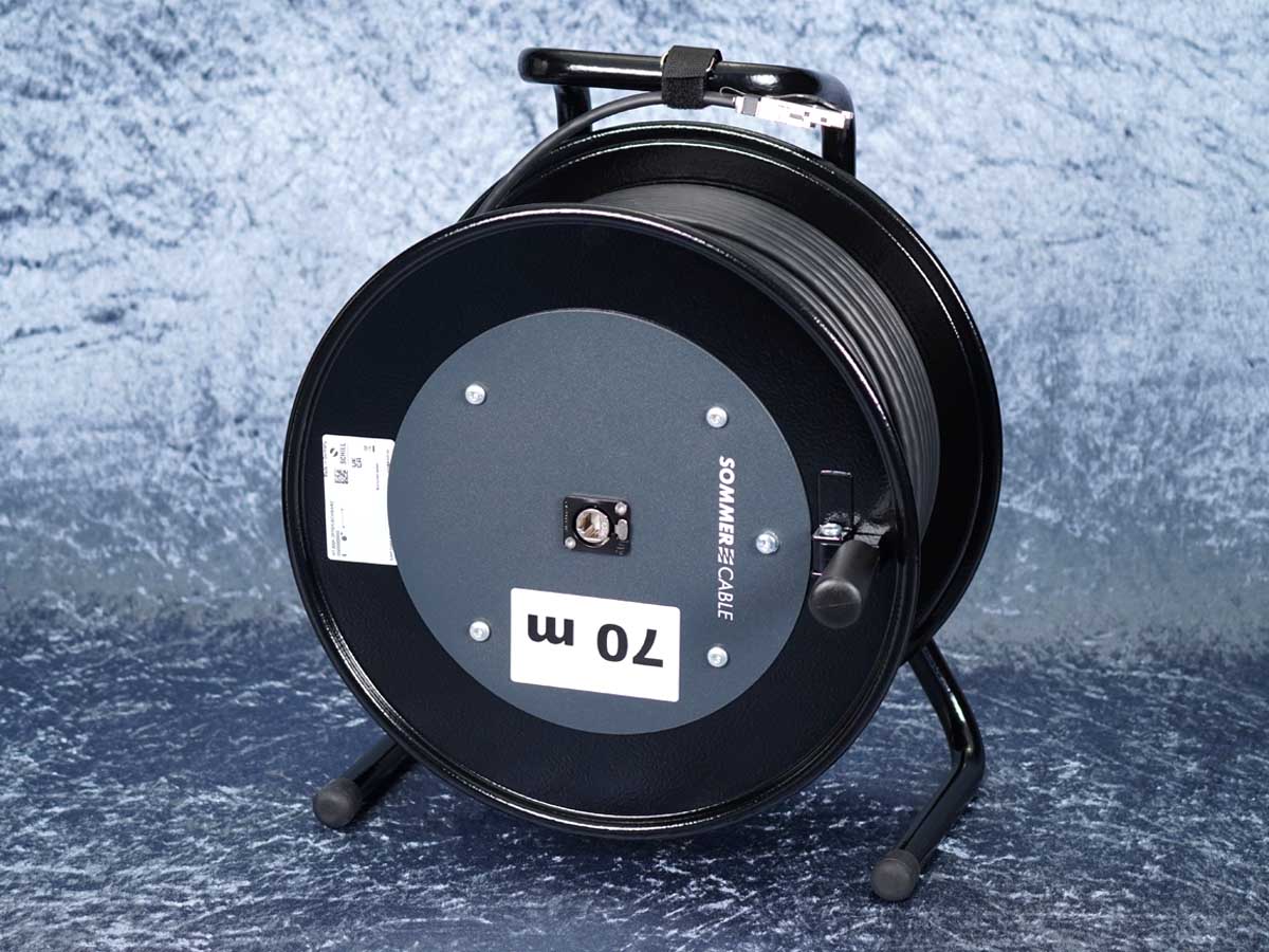 Netzwerkkabel auf Stahltrommel / Sommer Mercator CAT.7 PUR / 70m / RJ45C6XL