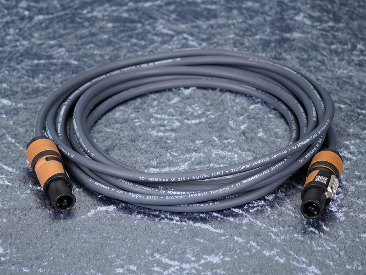 Lautsprecherkabel Sommer 'Meridian Mobile 225' grau / Neutrik