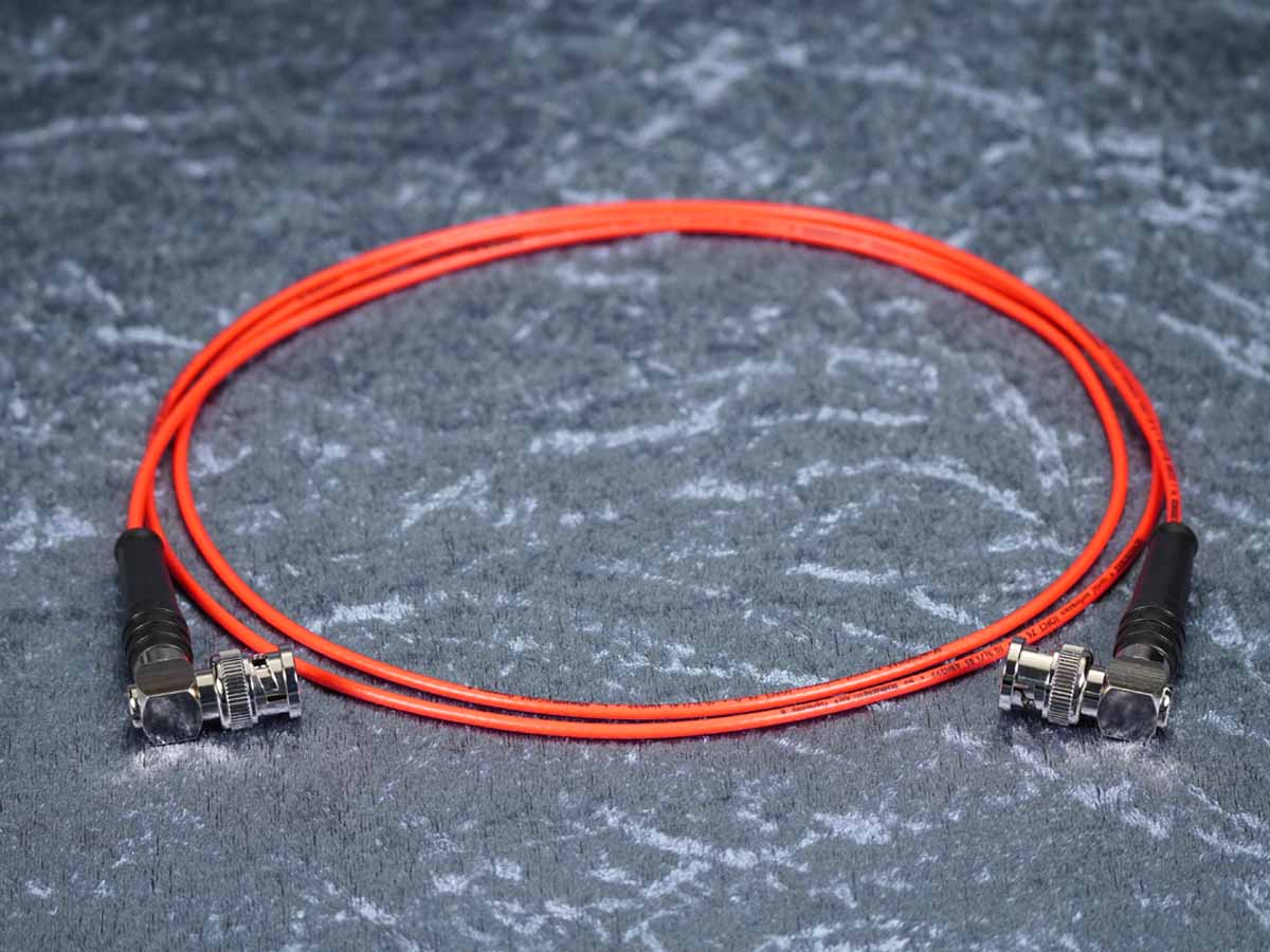 SDI-Kabel Sommer 'Monomax' rot - Hicon Winkel auf Winkel BNC