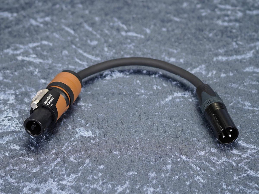 Kurzadapter Speakonbuchse auf XLR 3-Pol male - Sommer/Neutrik