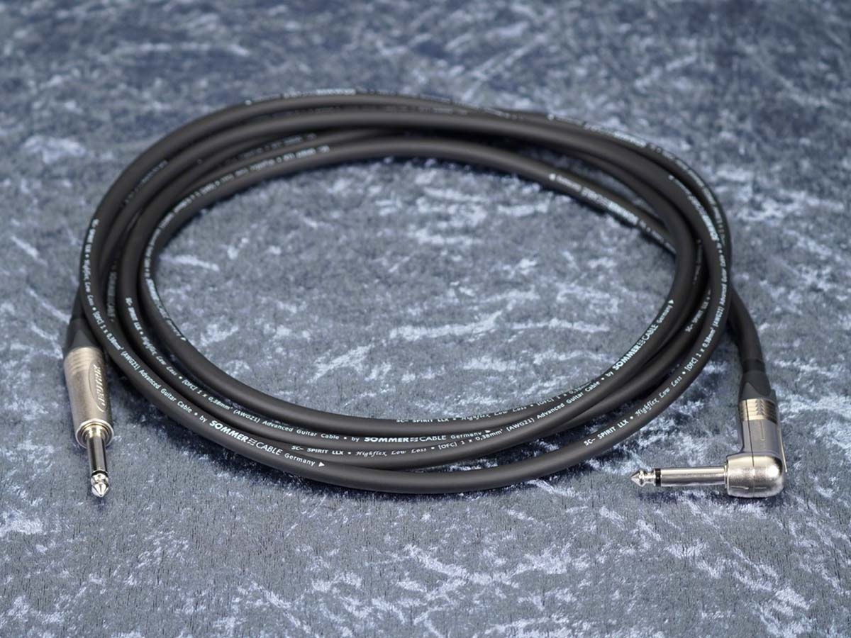 Instrumentenkabel Sommer 'Spirit LLX' schwarz - Neutrik Klinke auf Winkelklinke