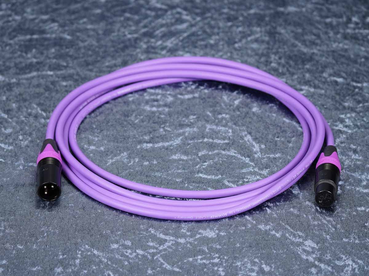 Mikrofonkabel Lila Sommer 'The Stage 22' / Neutrik sw