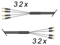 Multicore 32-Kanal Klinke asym. auf Cinchstecker / Sommer Mistral / Neutrik / REAN