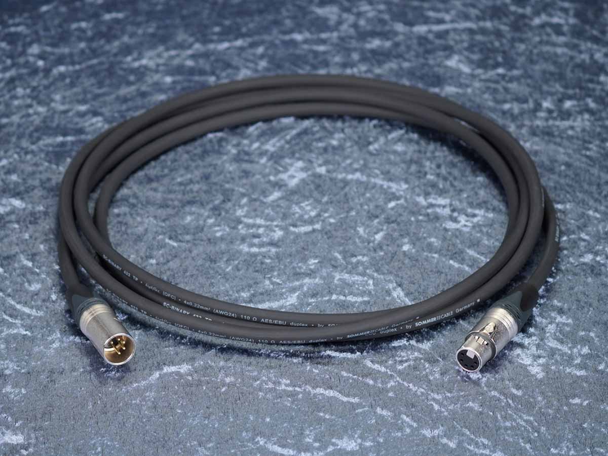 DMX-Kabel 5-Pol Sommer 'Binary 422' Schwarz / Neutrik