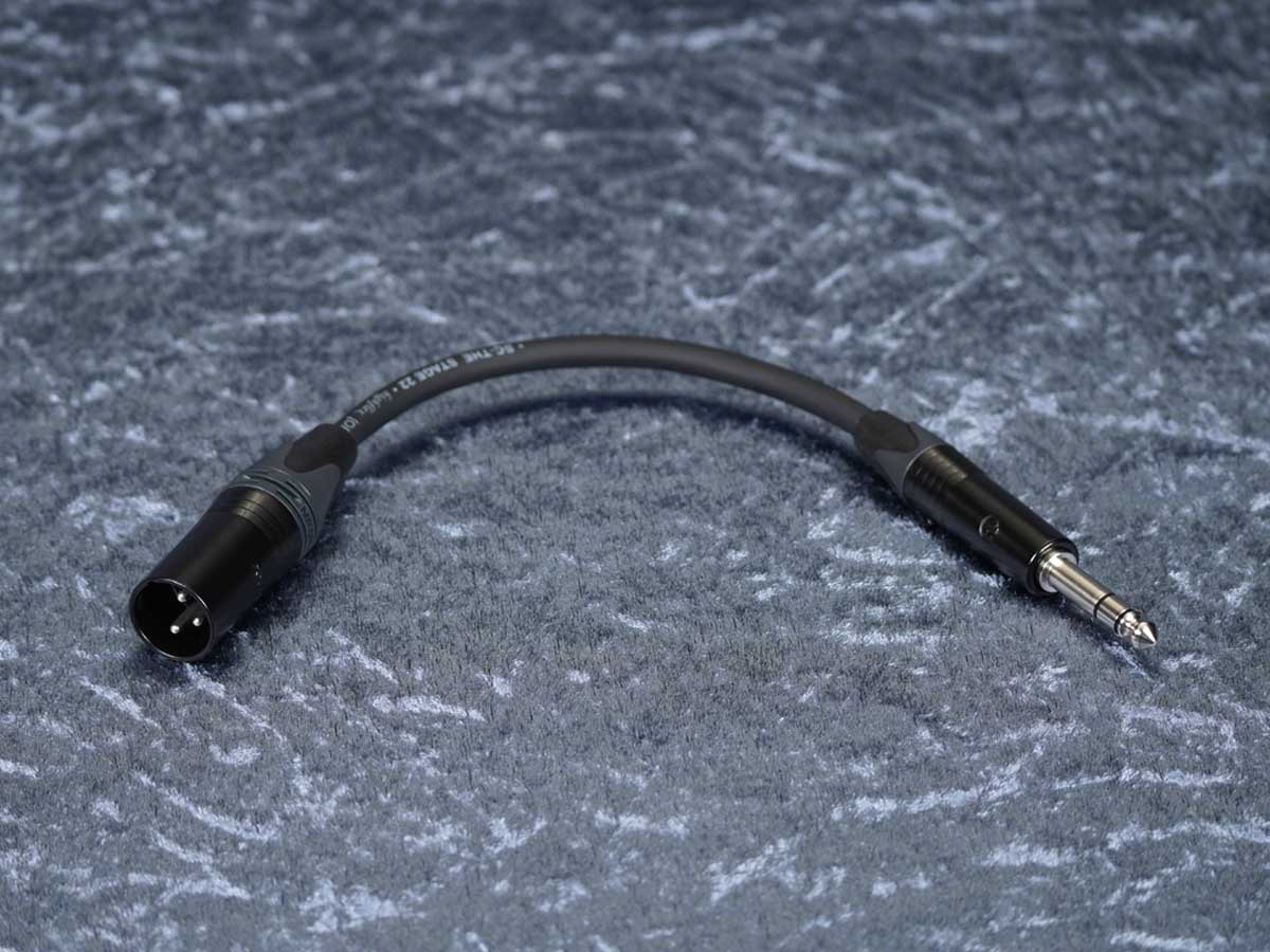 Kurzadapter XLR-3Pol male auf Plg6,3St - Sommer/Neutrik
