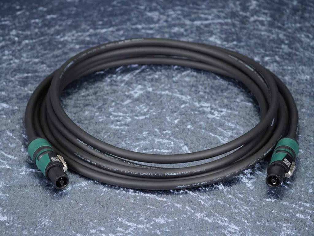 Lautsprecherkabel 4-Pol Sommer 'Elephant SPM 425' schwarz / Neutrik
