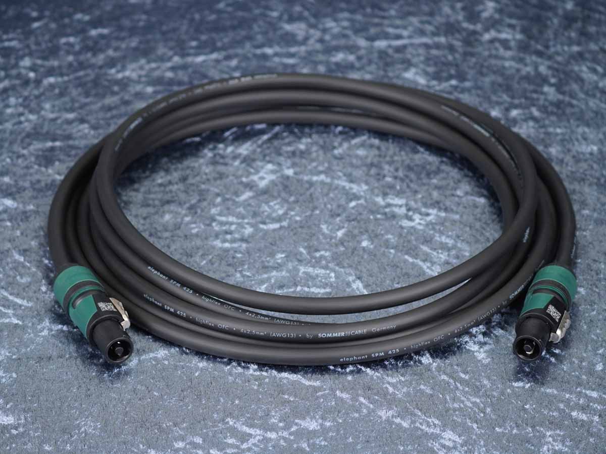 Lautsprecherkabel 4-Pol Sommer 'Elephant SPM 425' schwarz / Neutrik