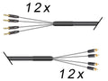 Multicore 12-Kanal Klinke asym. auf Cinchstecker / Sommer Mistral / Neutrik / REAN