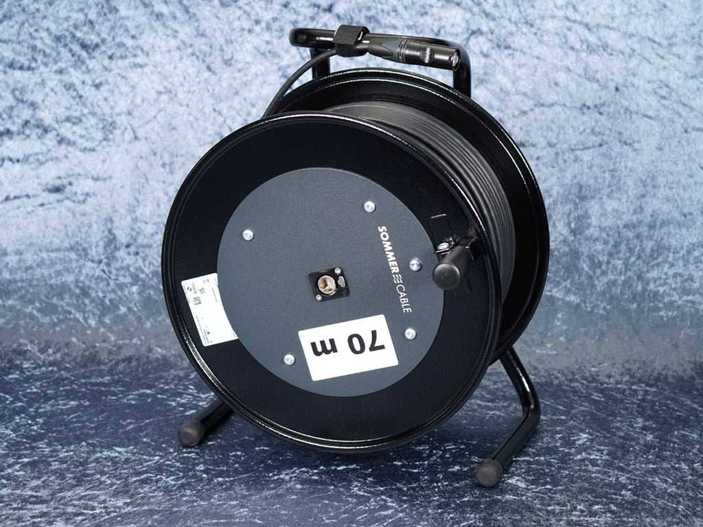 Netzwerkkabel auf Stahltrommel / Sommer Mercator CAT.7 PUR / 70m / Neutrik