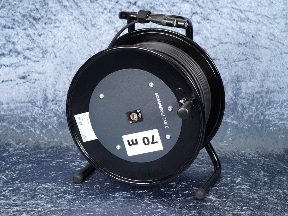 Netzwerkkabel auf Stahltrommel / Sommer Mercator CAT.7 PUR / 70m / Neutrik