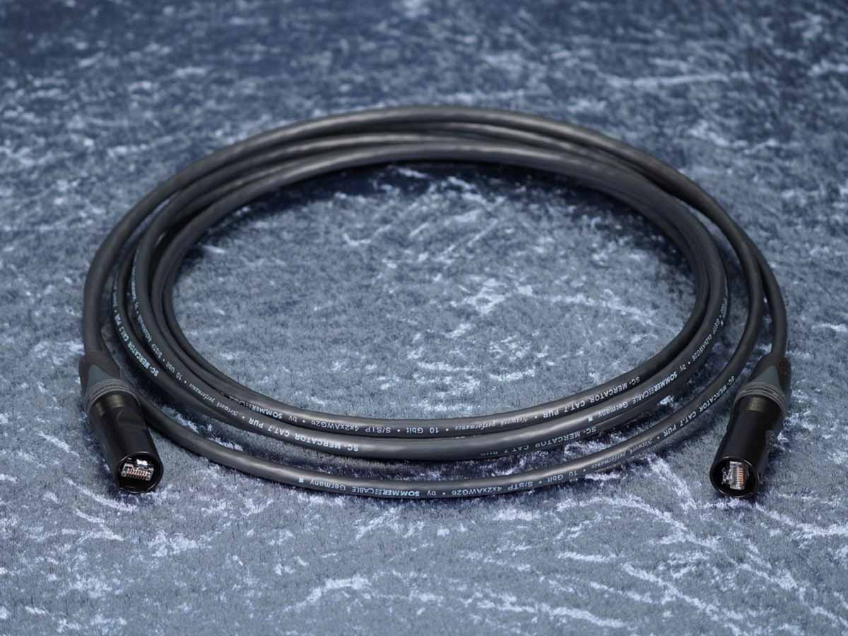 Netzwerkkabel Ethercon RJ45 Sommer Mercator CAT.7 PUR Neutrik