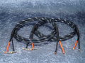 Lautsprecherkabel 'Dual Blue' Gfl - BM06 Bananenstecker auf CTA01 Kabelschuhe