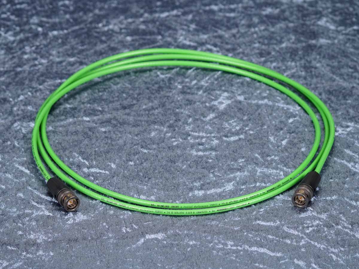 SDI-Kabel Sommer 'Slimline' grün - Neutrik BNC