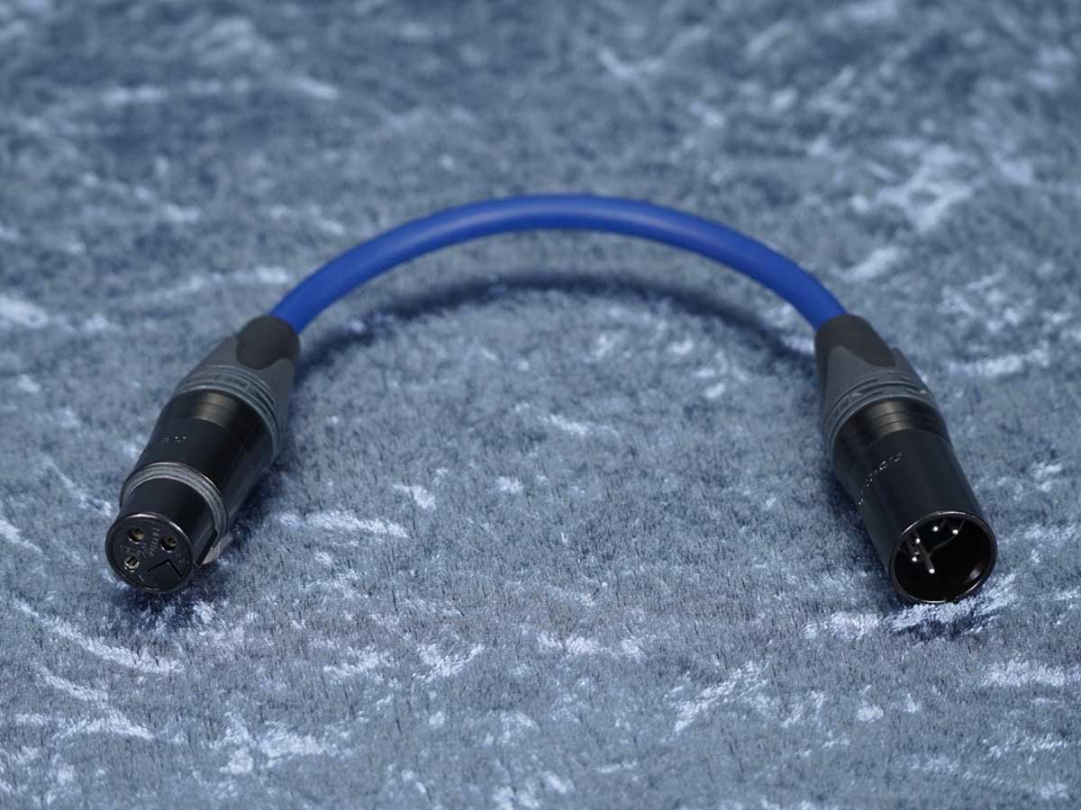 Kurzadapter DMX XLR-3Pol female XLR-5Pol male - Sommer/Neutrik