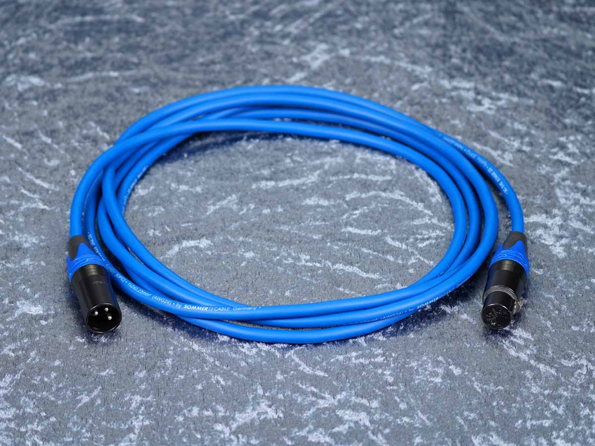 Mikrofonkabel Blau Sommer 'The Stage 22' / Neutrik sw