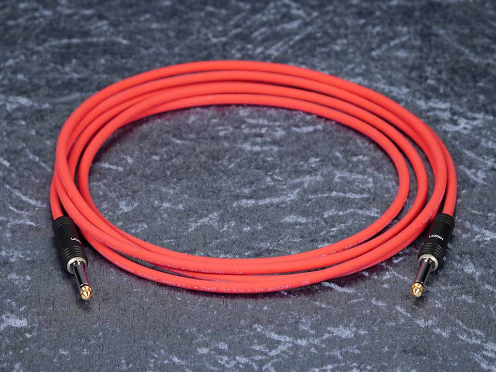 Instrumentenkabel Sommer 'Tricone XXL' rot - Hicon HI-J63M04