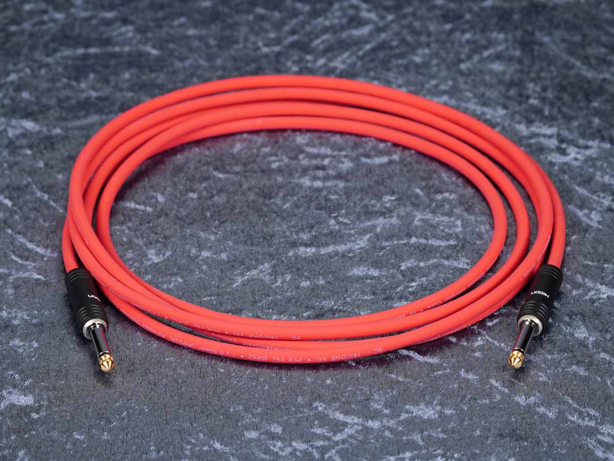 Instrumentenkabel Sommer 'Tricone XXL' rot - Hicon HI-J63M04