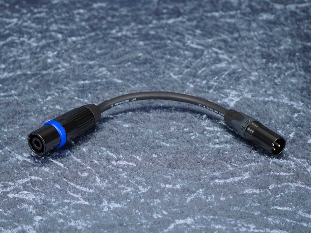 Kurzadapter Speakonstecker auf XLR-3Pol male - Sommer/Neutrik